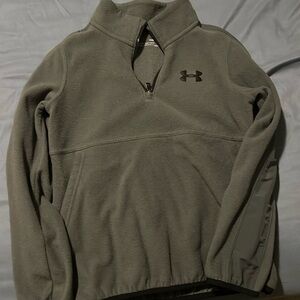 Under Armor gray 1/4 zip fleece